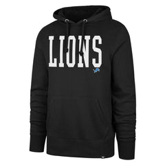 Detroit Lions '47 Dime Headline Pullover Hoodie - Black - 47 brand