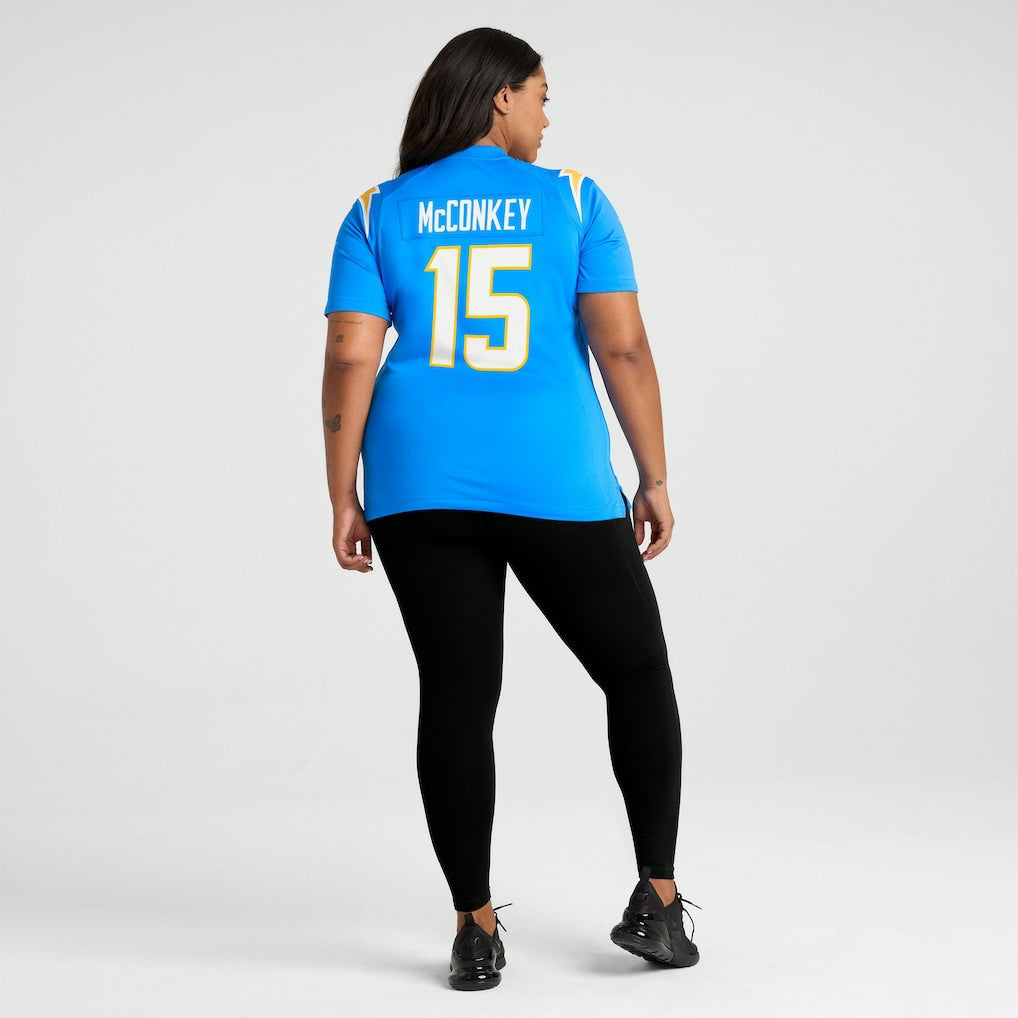 Ladd McConkey Los Angeles Chargers Women's Game Jersey - Powder Blue - Nike