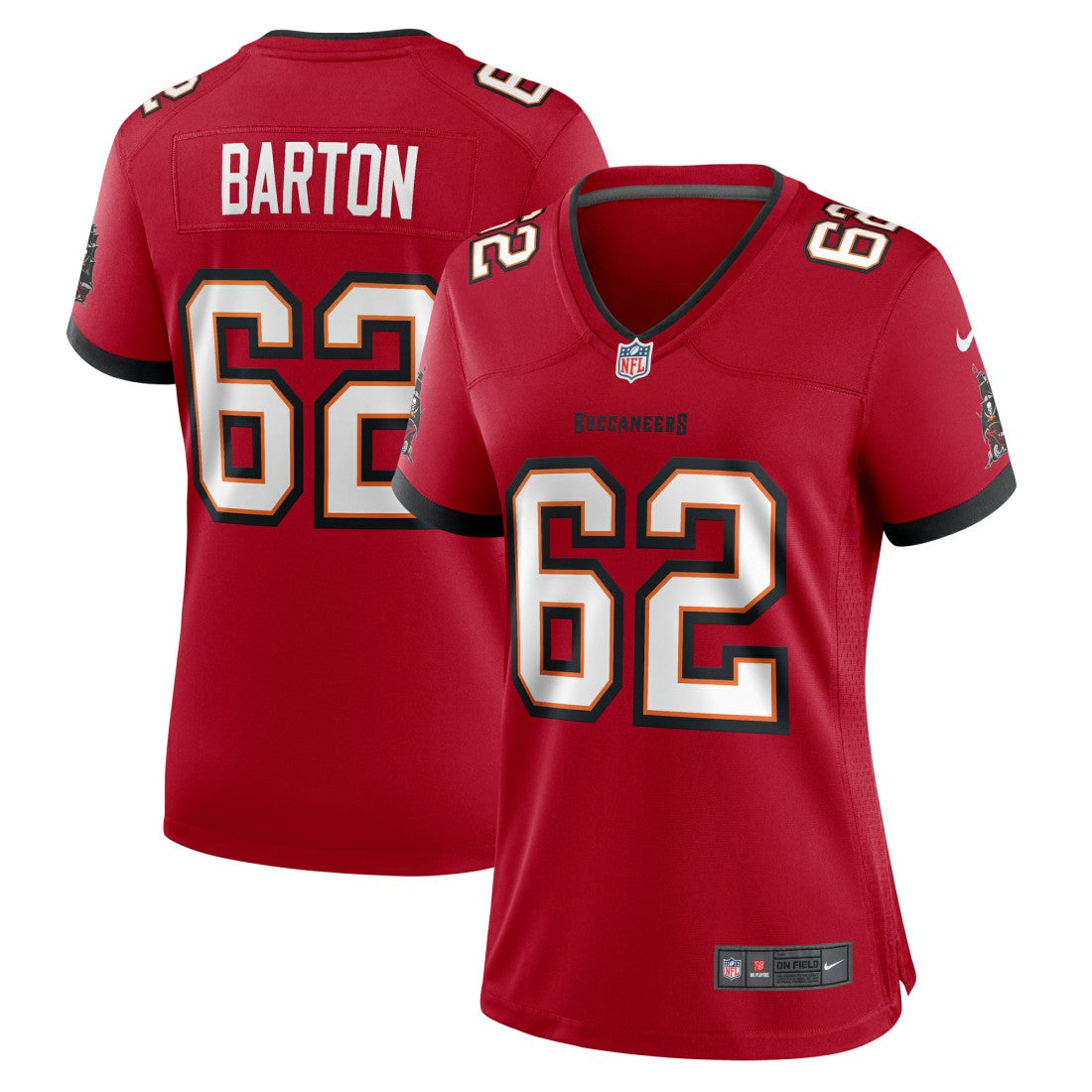 Graham Barton Tampa Bay Buccaneers Women's Game Jersey - Red - Nike