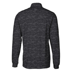 Carolina Panthers Cutter & Buck Traverse Camo Print Stretch DryTec Quarter-Zip Top - Black - NFL