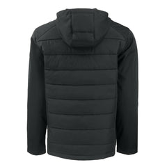 Atlanta Falcons Cutter & Buck Evoke Hybrid Eco Softshell Recycled Full-Zip Hoodie Jacket - Black - NFL
