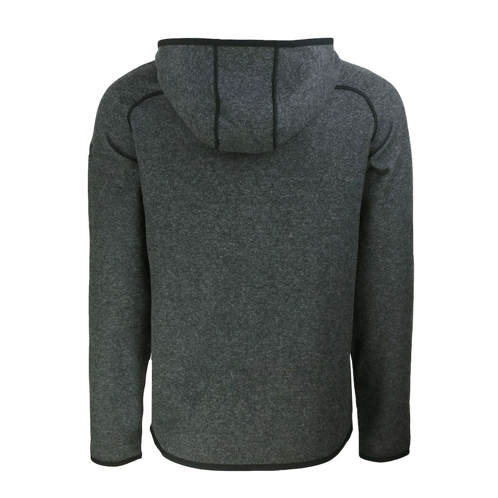 Atlanta Falcons Cutter & Buck Mainsail Hoodie Raglan Full-Zip Jacket - Heather Charcoal - NFL