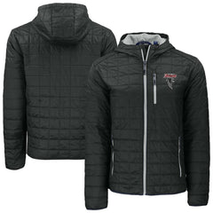 Atlanta Falcons Cutter & Buck Rainier PrimaLoft Eco Insulated Full-Zip Puffer Jacket - Black - NFL