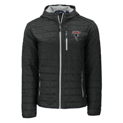 Atlanta Falcons Cutter & Buck Rainier PrimaLoft Eco Insulated Full-Zip Puffer Jacket - Black - NFL