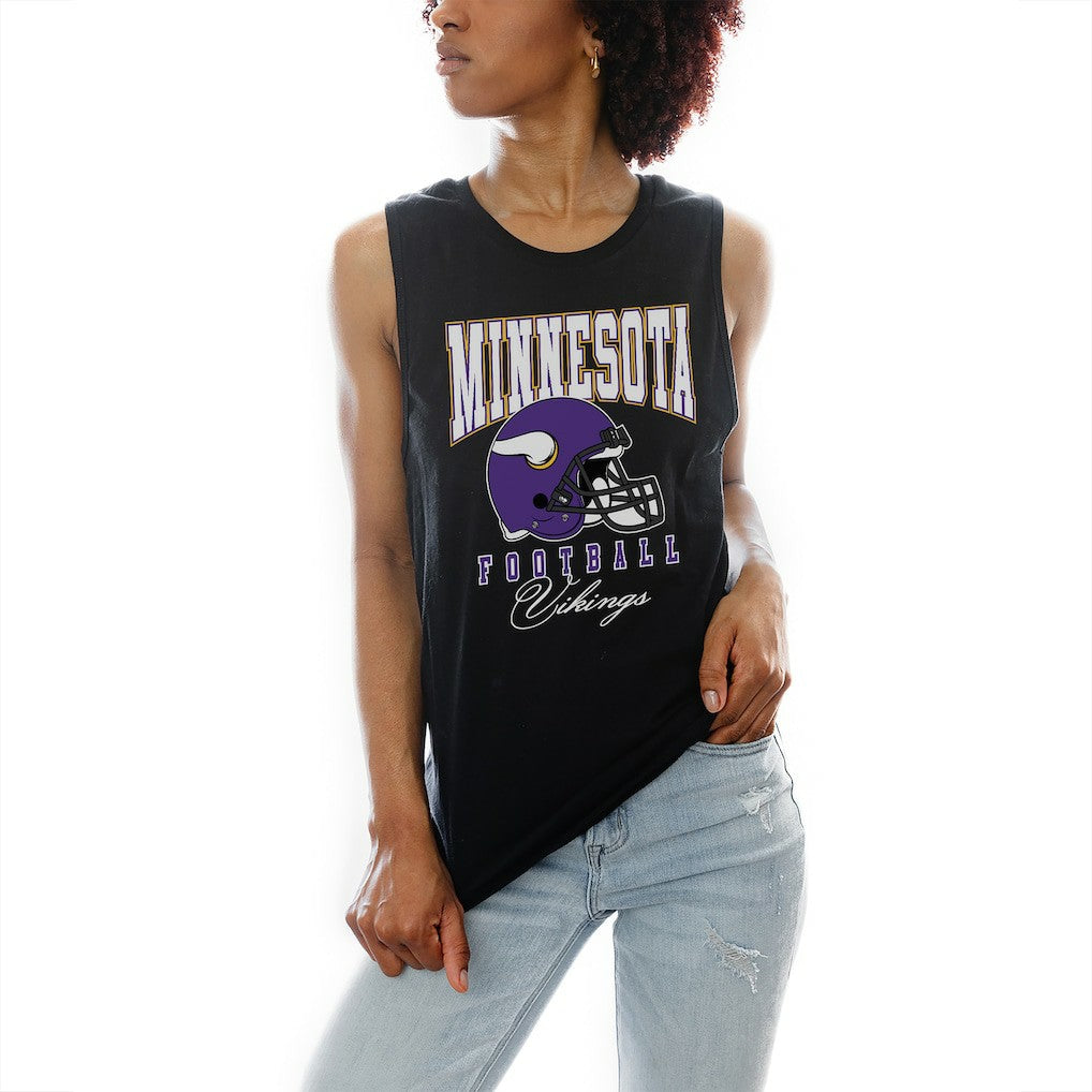 Minnesota Vikings Gameday Couture Women's Preseason Opener Racerback Tank Top - Black - NFL