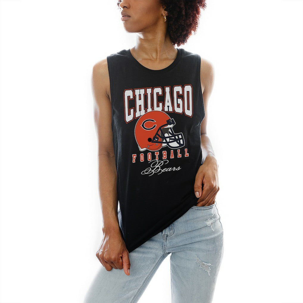 Chicago Bears Gameday Couture Women's Preseason Opener Racerback Tank Top - Black - NFL
