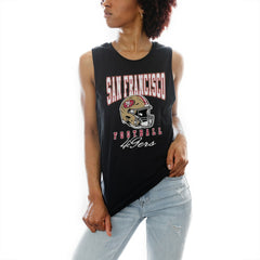 San Francisco 49ers Gameday Couture Women's Preseason Opener Racerback Tank Top - Black - NFL