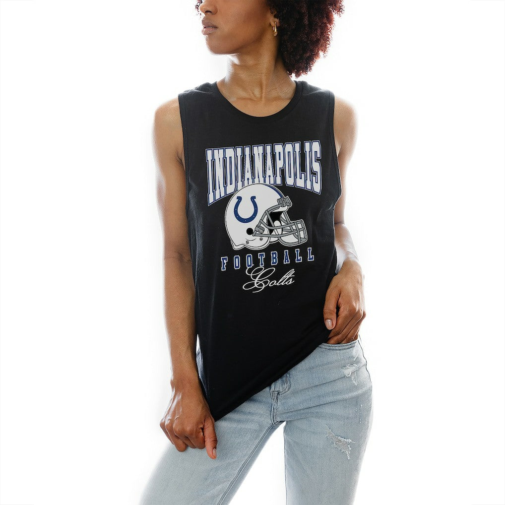 Indianapolis Colts Gameday Couture Women's Preseason Opener Racerback Tank Top - Black - NFL