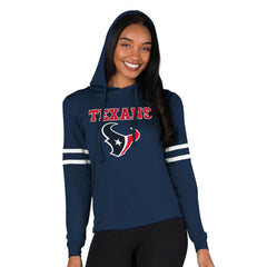Houston Texans Concepts Sport Women's Marathon Long Sleeve Hoodie Top - Navy - NFL