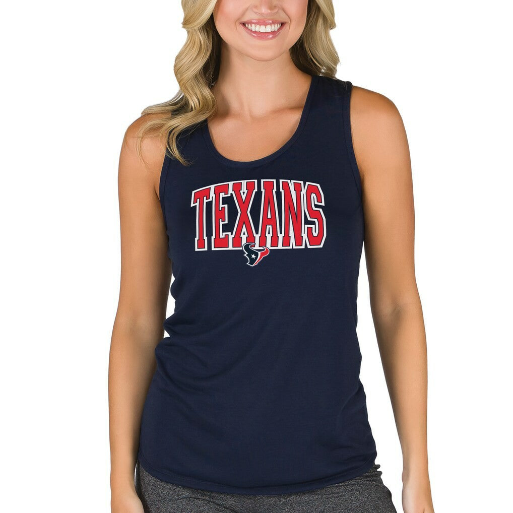 Houston Texans Concepts Sport Women's Marathon Tank Top - Navy - NFL