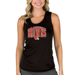Cleveland Browns Concepts Sport Women's Marathon Tank Top - Black - NFL