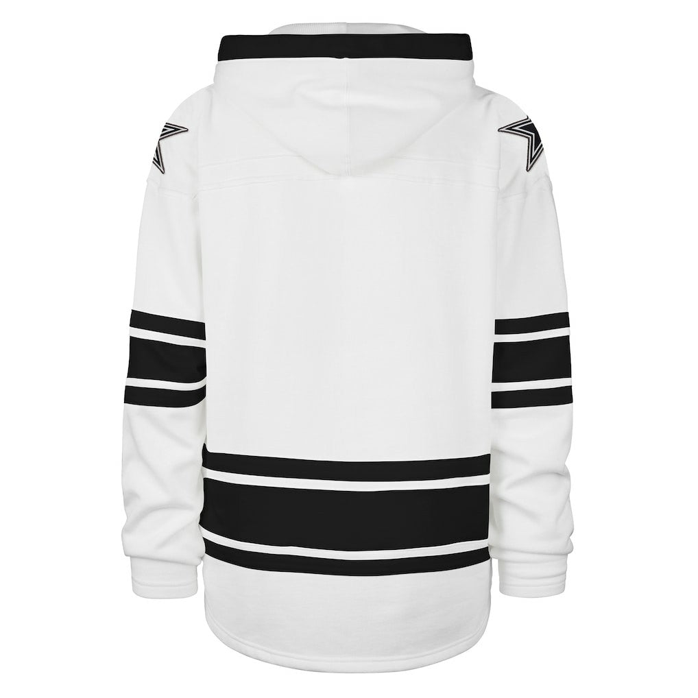 Dallas Cowboys '47 After Image Superior Lacer Pullover Hoodie - White - 47 brand