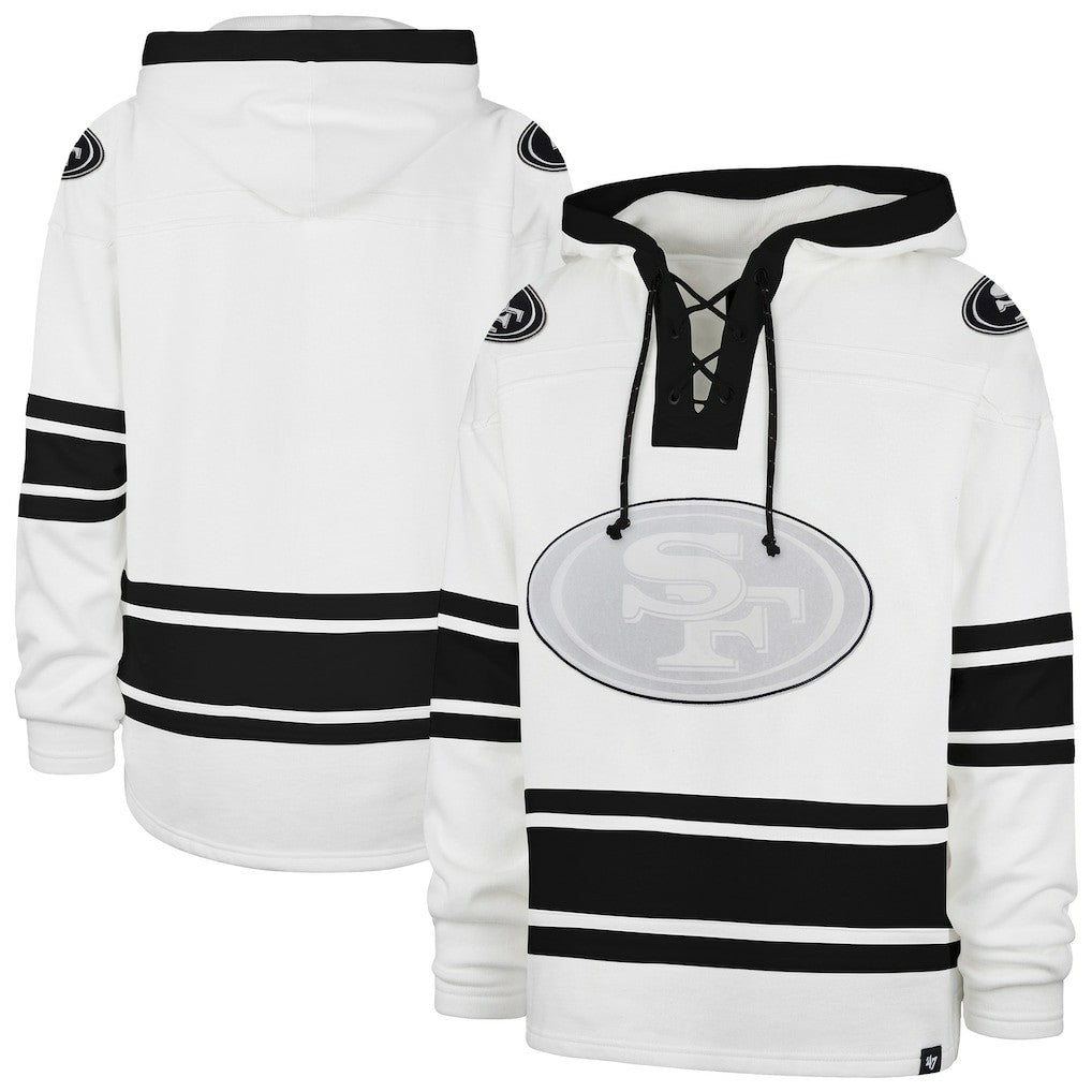 San Francisco 49ers '47 After Image Superior Lacer with Hood - White - 47 brand