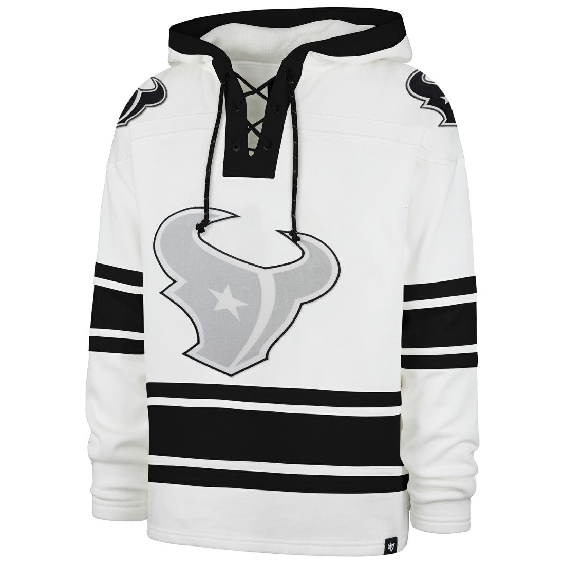 Houston Texans '47 After Image Superior Lacer with Hood - White - 47 brand
