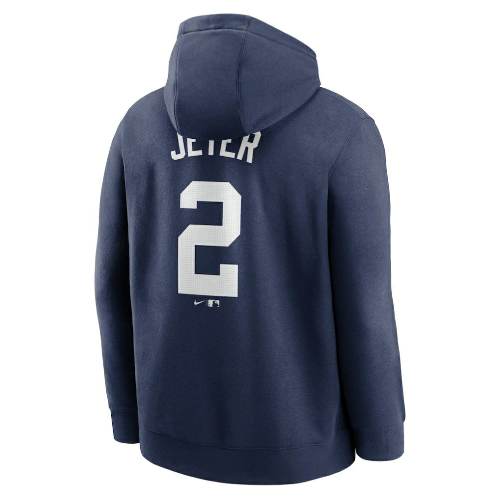 Derek Jeter New York Yankees Nike Player Name & Number Club Pullover Hoodie Discount
