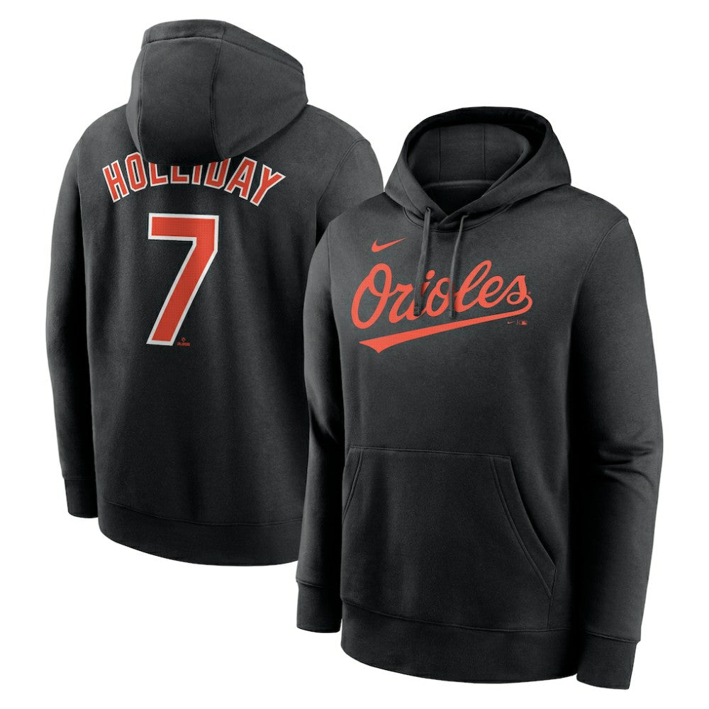 Jackson Holliday Baltimore Orioles Nike Player Name & Number Club Fleece Pullover Hoodie Outlet