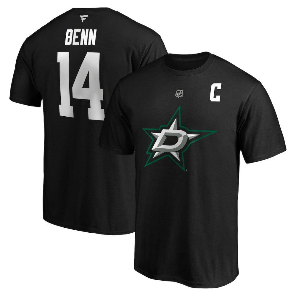Jamie Benn Dallas Stars Fanatics Authentic Stack Name & Number T-Shirt - Black | Fanatics discount
