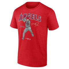 Mike Trout Los Angeles Angels Player Swing T-Shirt Sale