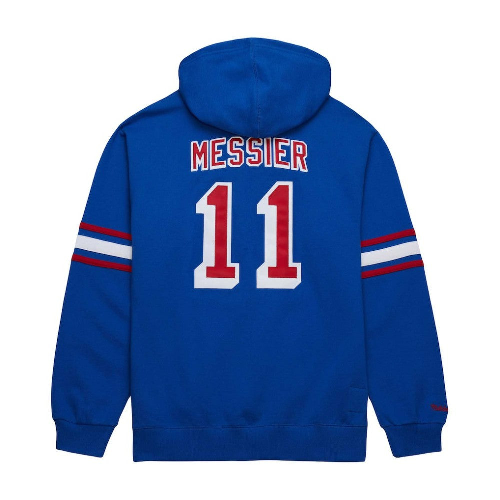 Mark Messier New York Rangers Mitchell & Ness Name & Number Premium Pullover Hoodie - Blue | NHL Lifestyle