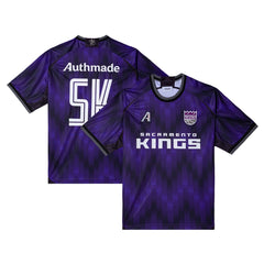 Sacramento Kings Authmade x NBA Soccer Kit Fashion Jersey Purple