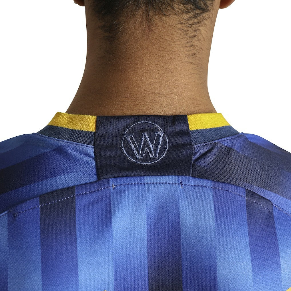 Golden State Warriors Authmade x NBA Soccer Kit Fashion Jersey Blue