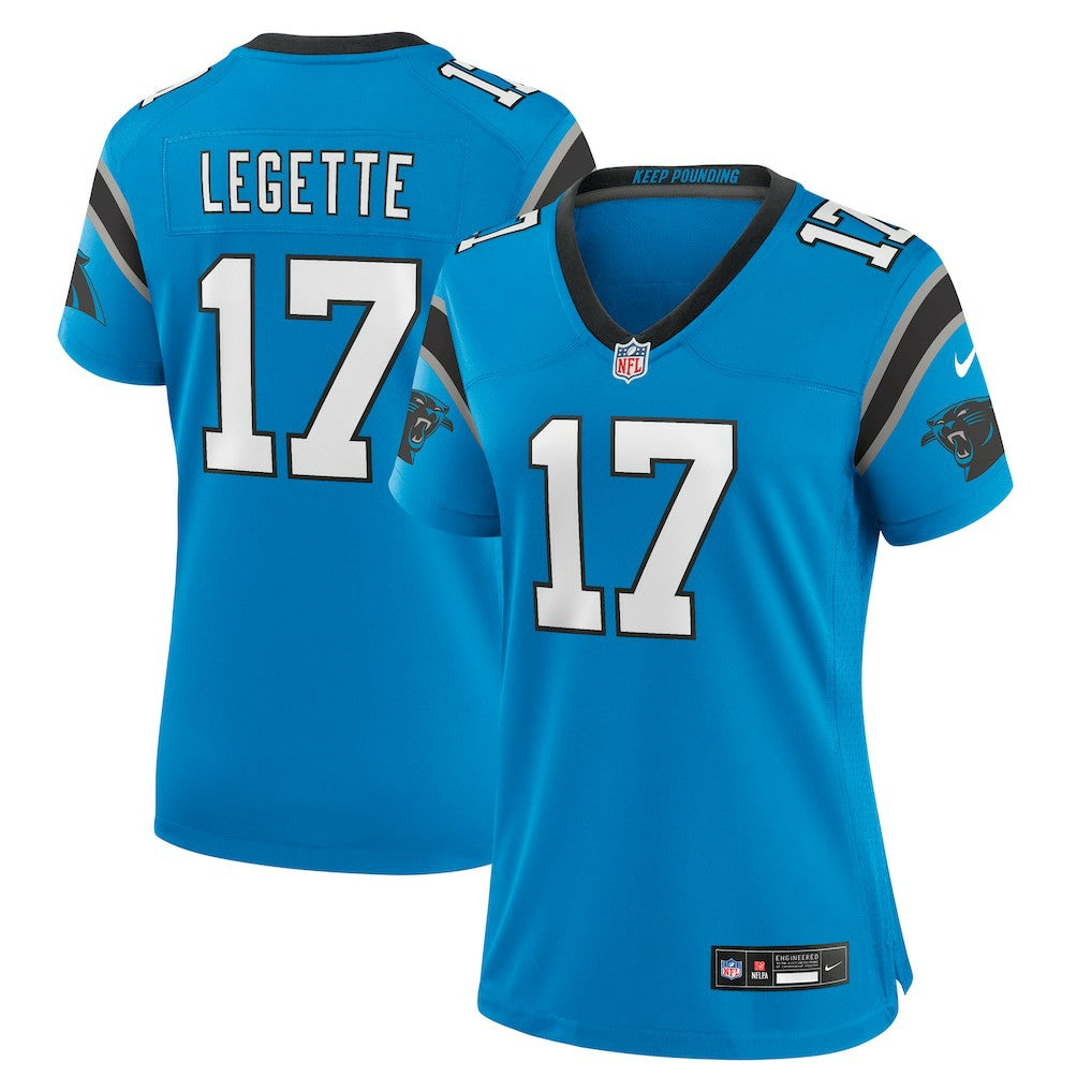 Xavier Legette Carolina Panthers Women's Alternate Game Jersey - Blue - Nike