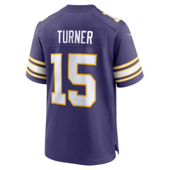 Dallas Turner Minnesota Vikings Alternate Game Jersey - Purple - Nike