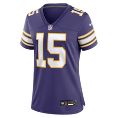 Dallas Turner Minnesota Vikings Women's Alternate Game Jersey - Purple - Nike