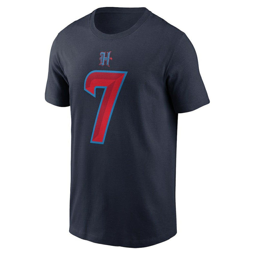 C.J. Stroud Houston Texans Name & Number T-Shirt - Navy - Nike