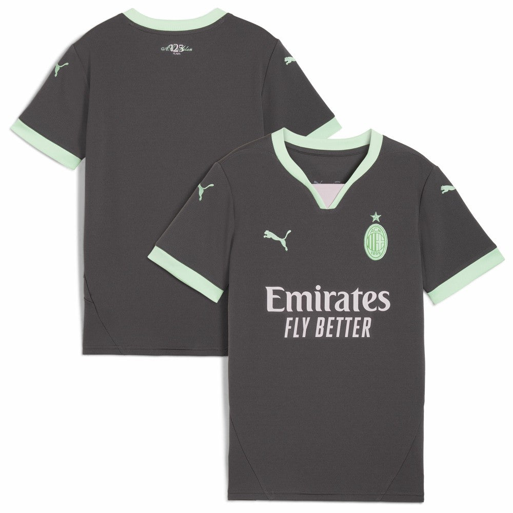 Puma - AC Milan Youth 2024/25 Third Replica Jersey - Charcoal