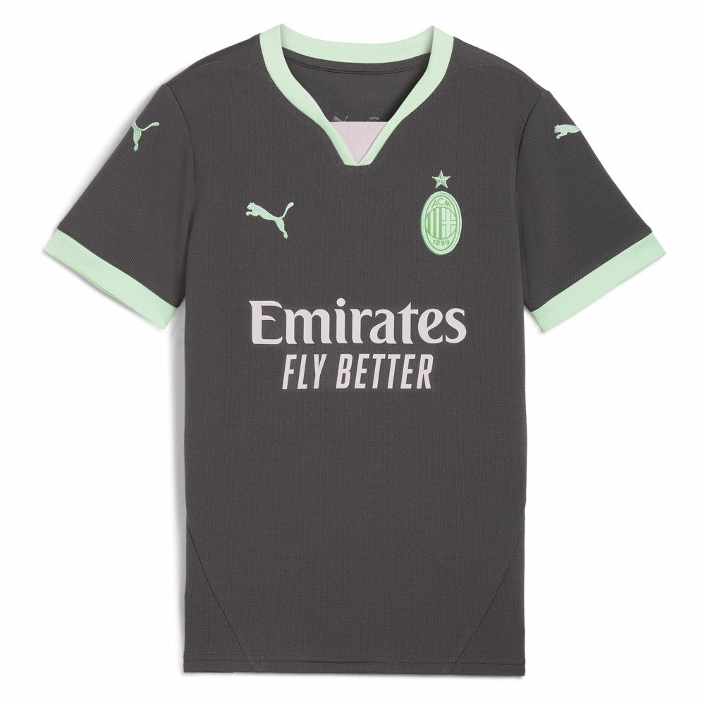 Puma - AC Milan Youth 2024/25 Third Replica Jersey - Charcoal