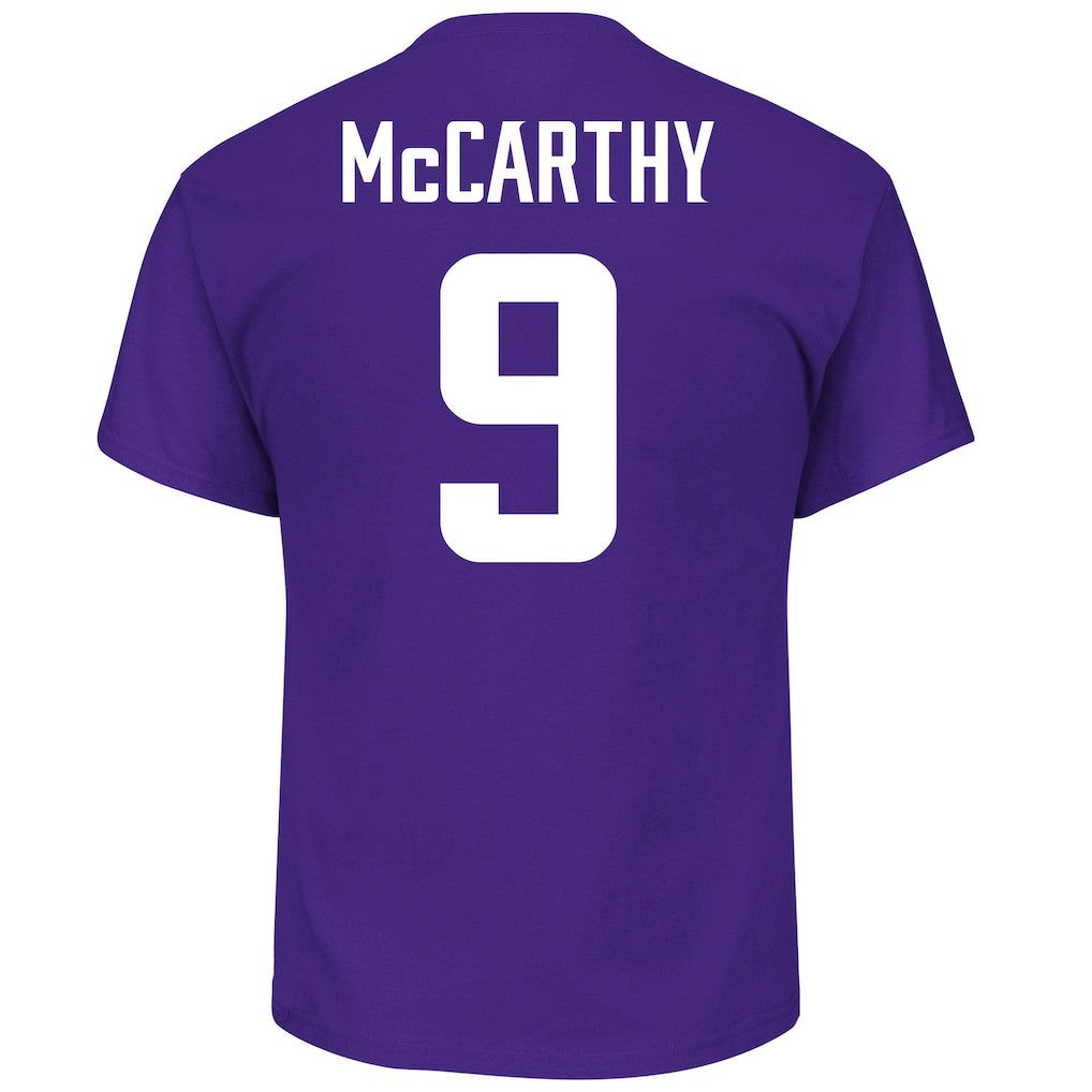J.J. McCarthy Minnesota Vikings Big & Tall Name & Number T-Shirt - Purple - Fanatics