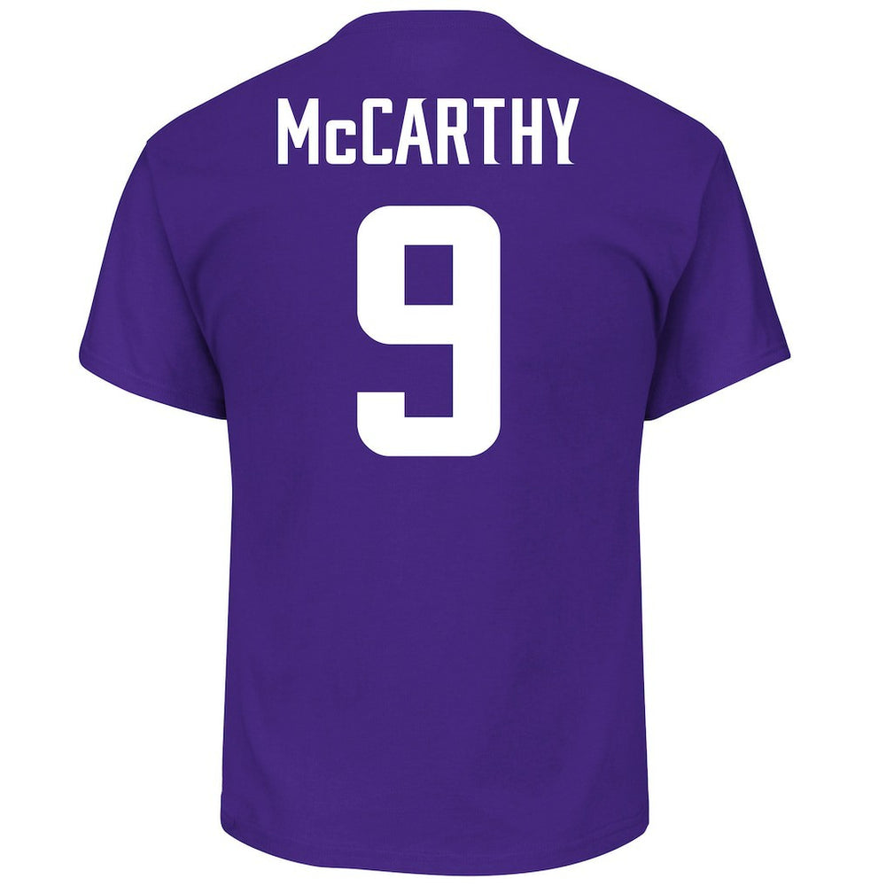 J.J. McCarthy Minnesota Vikings Big & Tall Name & Number T-Shirt - Purple - Fanatics