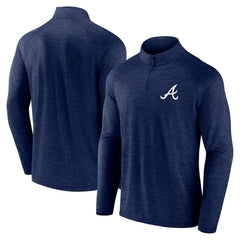 Atlanta Braves Fanatics Head-to-Head Raglan Quarter-Zip Jacket Outlet