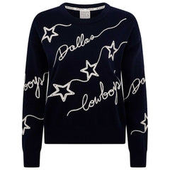 Dallas Cowboys Women's Love Letter Pullover Sweater - Navy - NFL