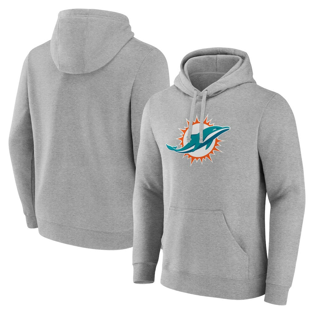 Miami Dolphins Deliver Fleece Pullover Hoodie - Heather Gray - Fanatics