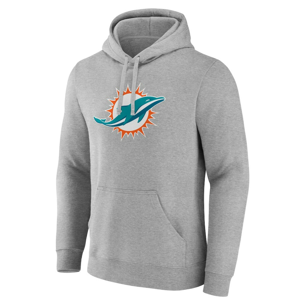 Miami Dolphins Deliver Fleece Pullover Hoodie - Heather Gray - Fanatics