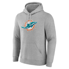 Miami Dolphins Deliver Fleece Pullover Hoodie - Heather Gray - Fanatics