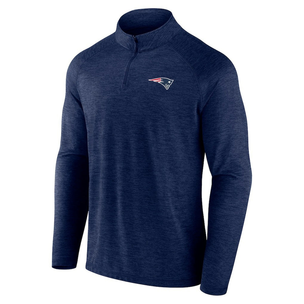 New England Patriots Head-to-Head Raglan Quarter-Zip Jacket - Navy - Fanatics