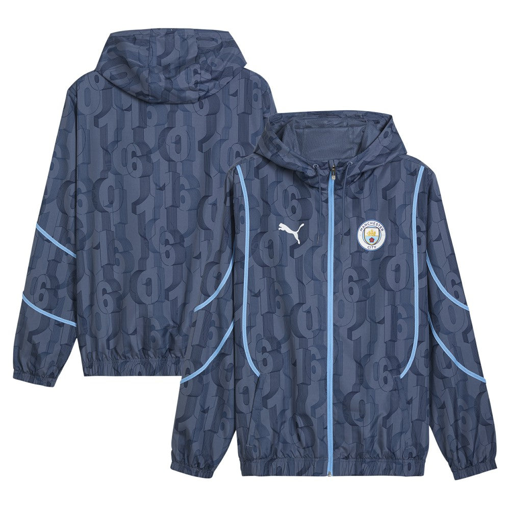 Puma - Manchester City 2024/25 Pre-Match Anthem dryCELL Full-Zip Hoodie Jacket - Blue