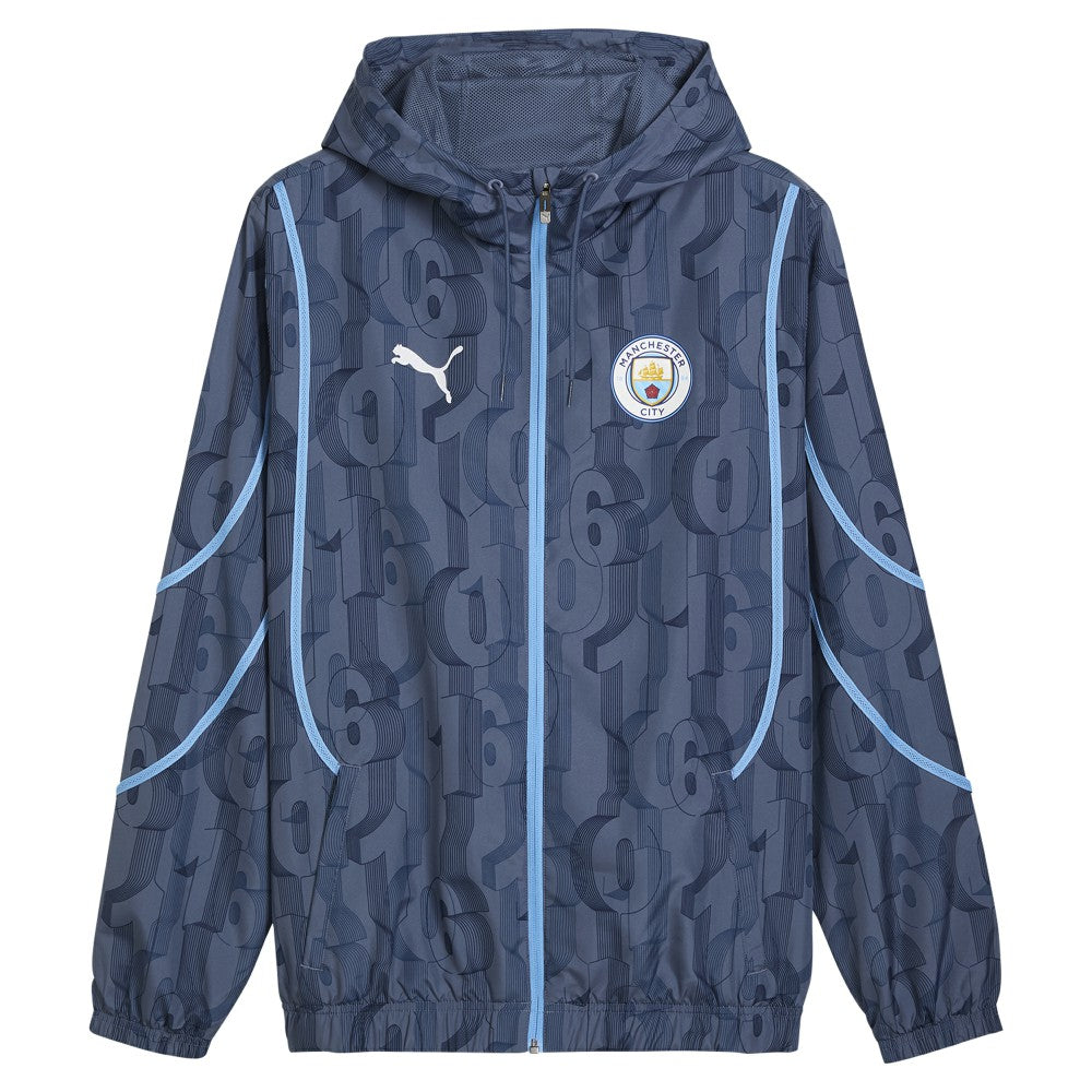 Puma - Manchester City 2024/25 Pre-Match Anthem dryCELL Full-Zip Hoodie Jacket - Blue