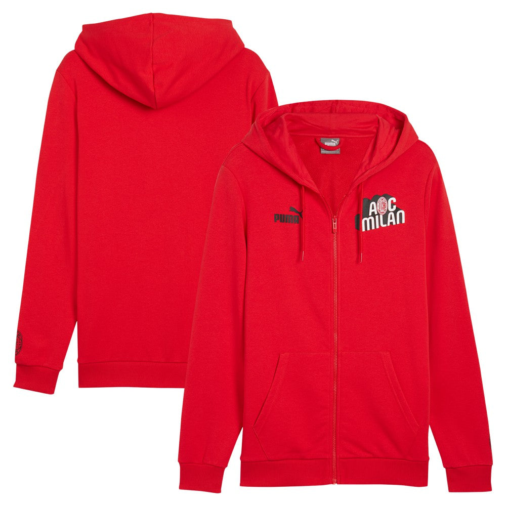 Puma - AC Milan ftblCulture Full-Zip Hoodie - Red