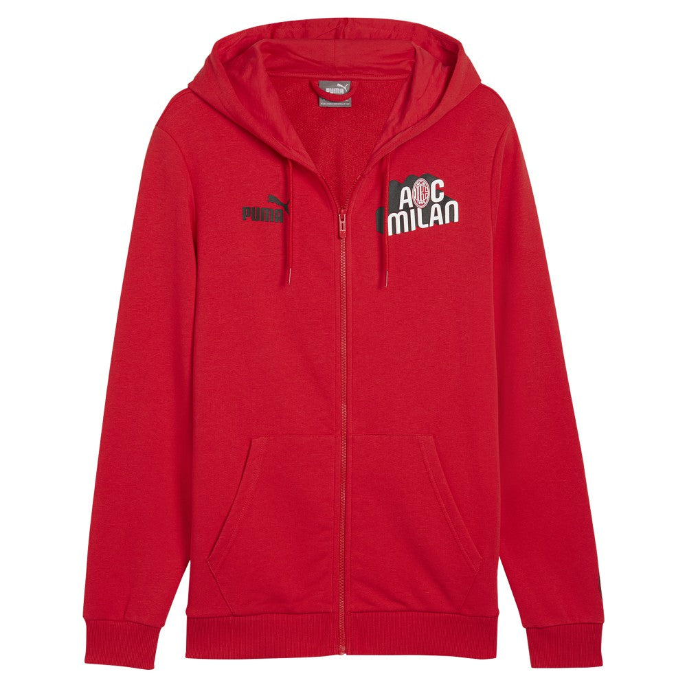 Puma - AC Milan ftblCulture Full-Zip Hoodie - Red