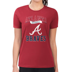 Atlanta Braves G-III 4Her by Carl Banks Women's Super-Slim Fit Lightweight Team Logo Graphic T-Shirt Online