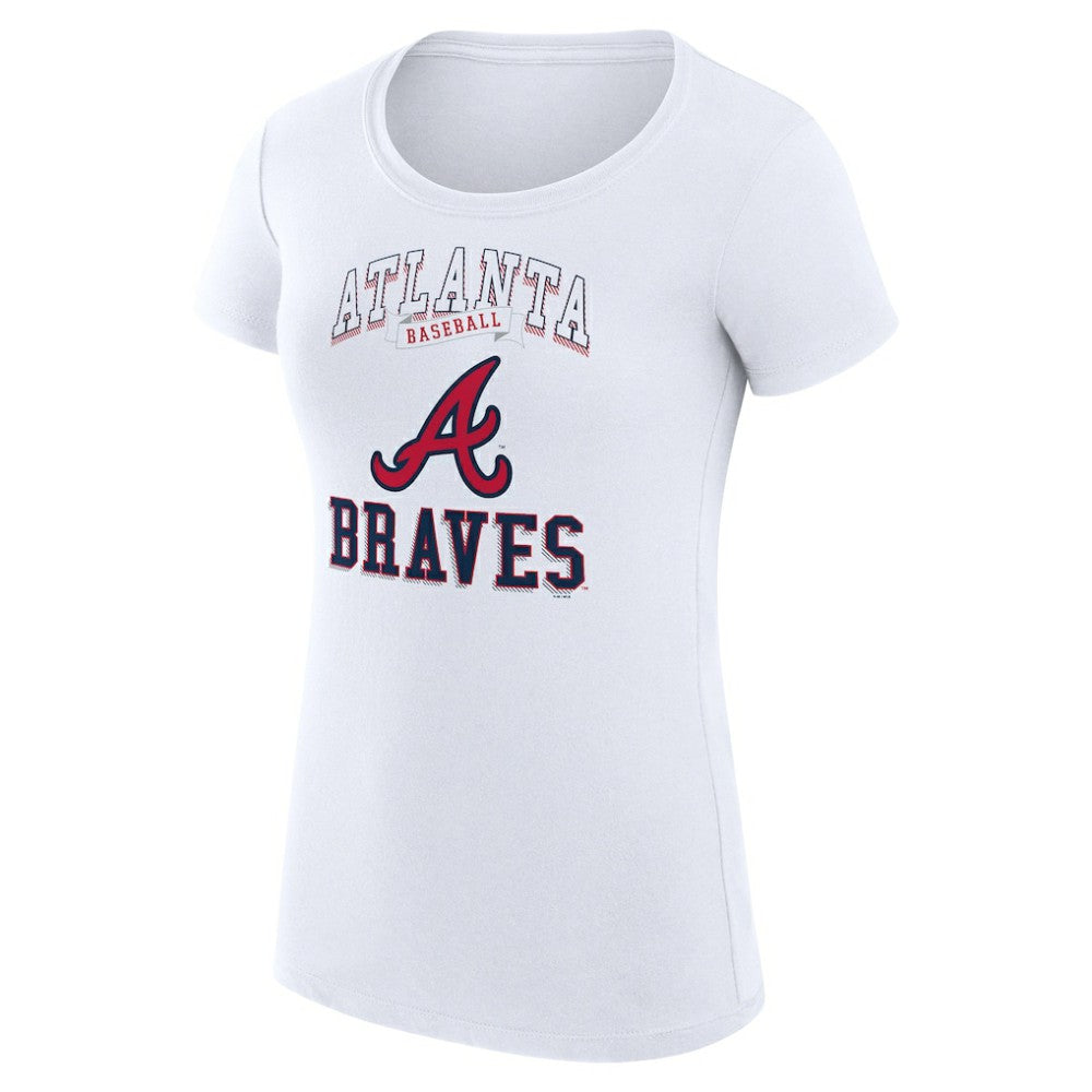 Atlanta Braves G-III 4Her by Carl Banks Women's Super-Slim Fit Lightweight Team Logo Graphic T-Shirt for sale