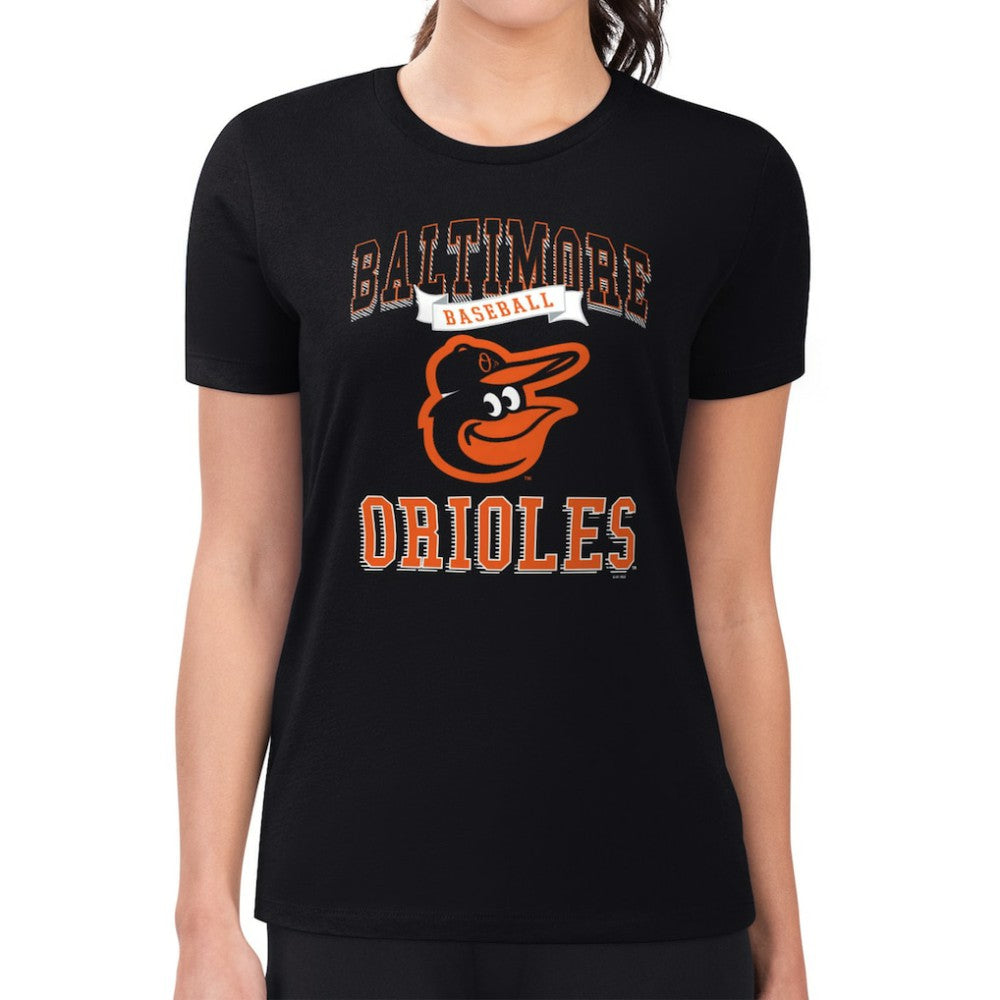 Baltimore Orioles G-III 4Her by Carl Banks Women's Super-Slim Fit Lightweight Team Logo Graphic T-Shirt Discount