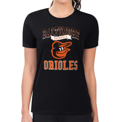 Baltimore Orioles G-III 4Her by Carl Banks Women's Super-Slim Fit Lightweight Team Logo Graphic T-Shirt Discount