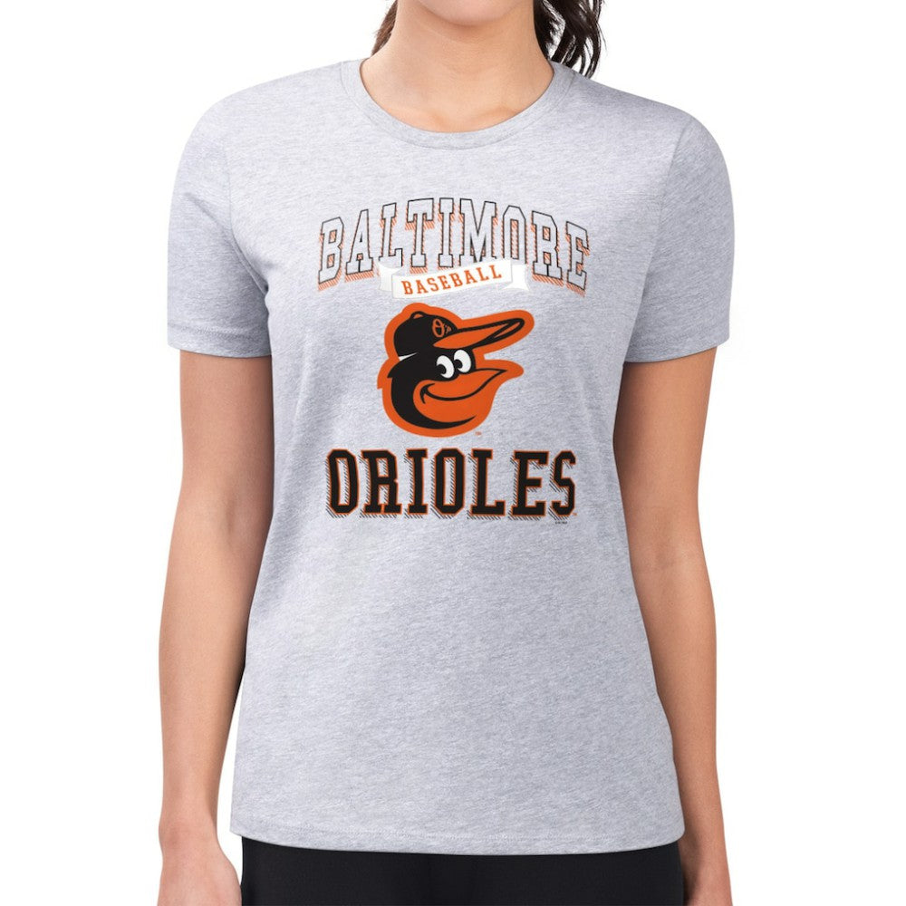 Baltimore Orioles G-III 4Her by Carl Banks Women's Super-Slim Fit Lightweight Team Logo Graphic T-Shirt Sale