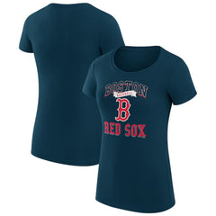 Boston Red Sox G-III 4Her by Carl Banks Women's Super-Slim Fit Lightweight Team Logo Graphic T-Shirt Discount