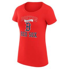 Boston Red Sox G-III 4Her by Carl Banks Women's Super-Slim Fit Lightweight Team Logo Graphic T-Shirt Sale